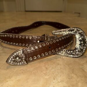 Blazin Roxx Brown Leather Belt